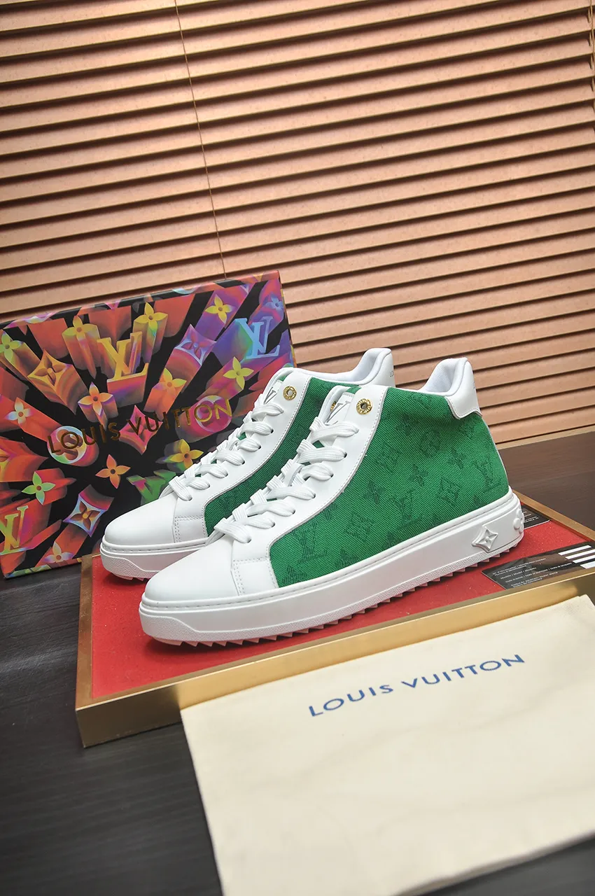 Men's shoes 💰600💶[LOUIS VUITTON] Original order price (mesh lining) new model 🍀LV Louis Vuitton * - top version of LV classic trendy shoes! Made of imported original cowhide, water-dyed cowhide lining, and original wear-resistant rubber outsole! High quality products! Code number 38-45 (45 is custom-made and cannot be returned or exchanged)